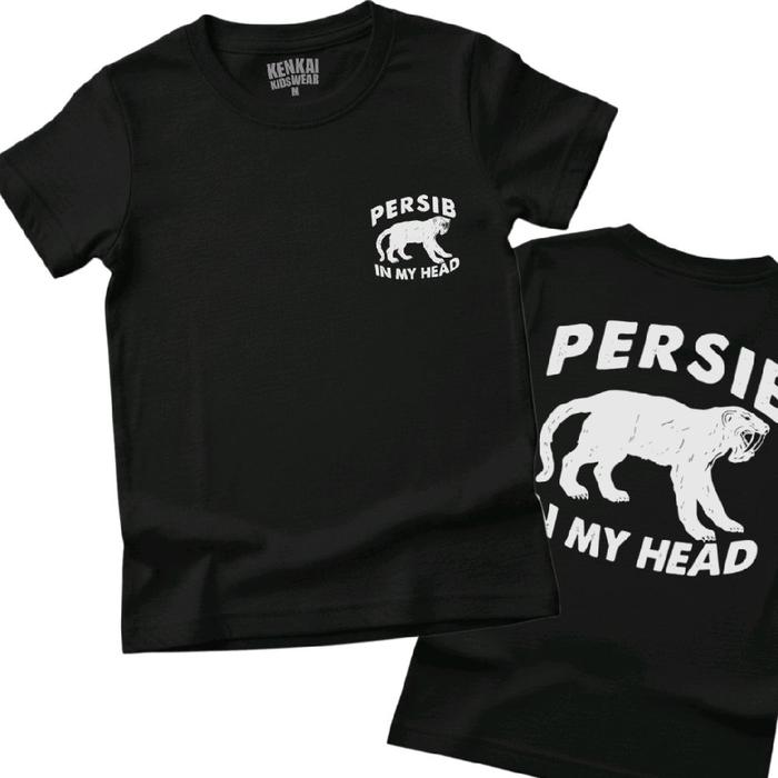 kaos band anak teenage detstar persib in my head usia 1 sampai 12 tahun