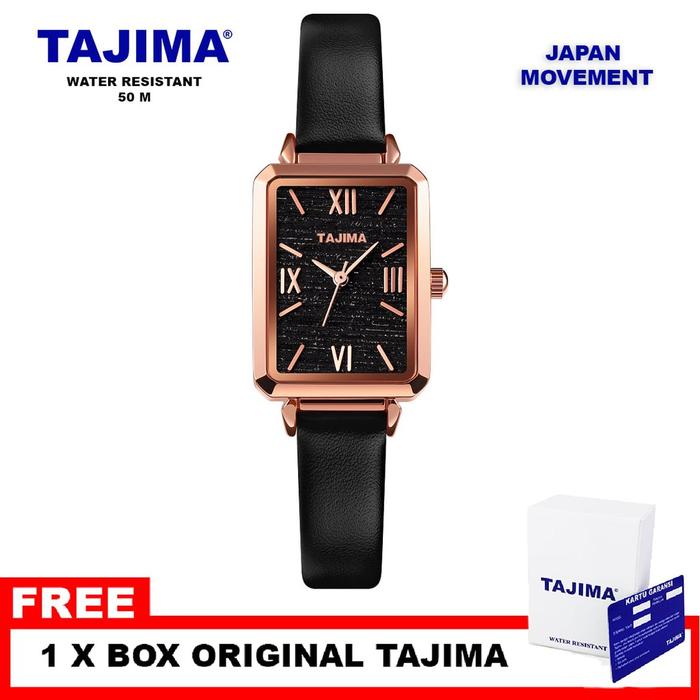 Jam Tangan Pria Tajima Premium 7001 Stainless Steel Original Gold