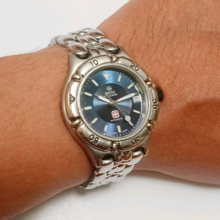 HANOWA SWISS MILITARY ARMY AUTOMATIC Blue Dial Original