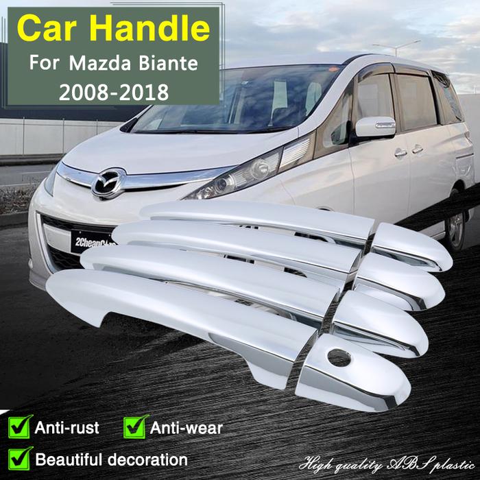 for Mazda Biante 2008~2018 2009 2010 2016 2017 Chrome Sturdy Door