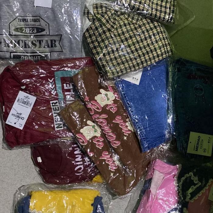 Paket usaha baju anak mix seprey