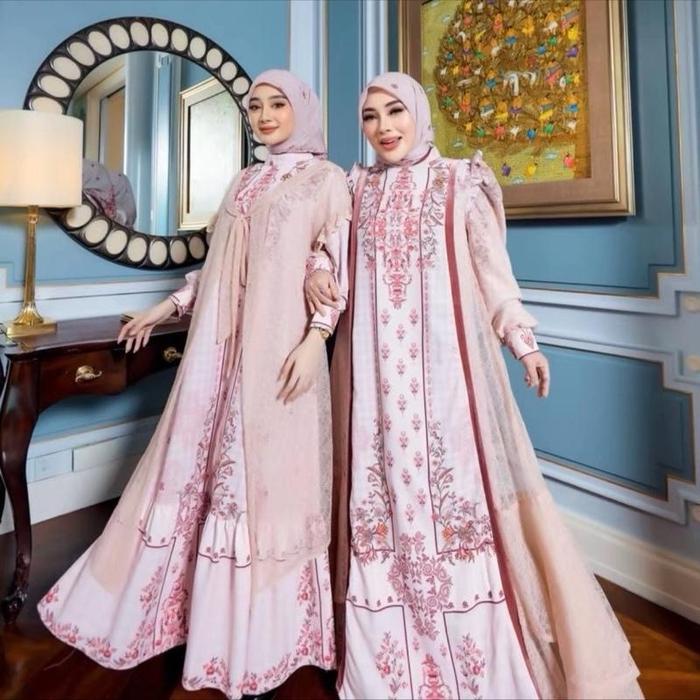 Gamis  sarimbit set  hijab by ss