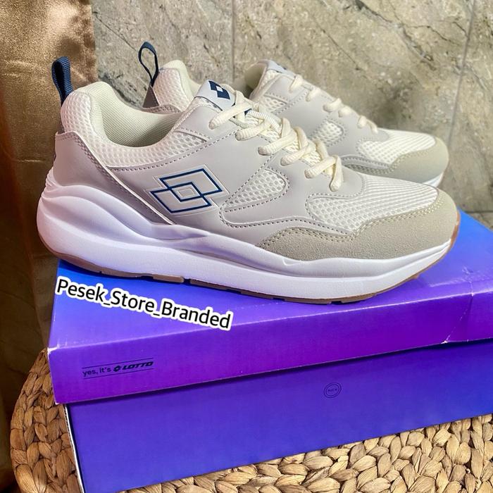 Sepatu Lotto Original Dante Beige Size 39-43 Sepatu Pria Lotto