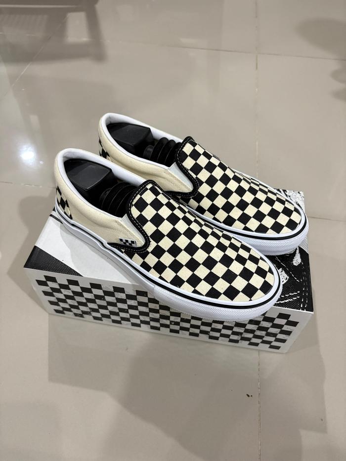 VANS SLIP ON SKATE CHECKERBOARD SLIP ON PRO