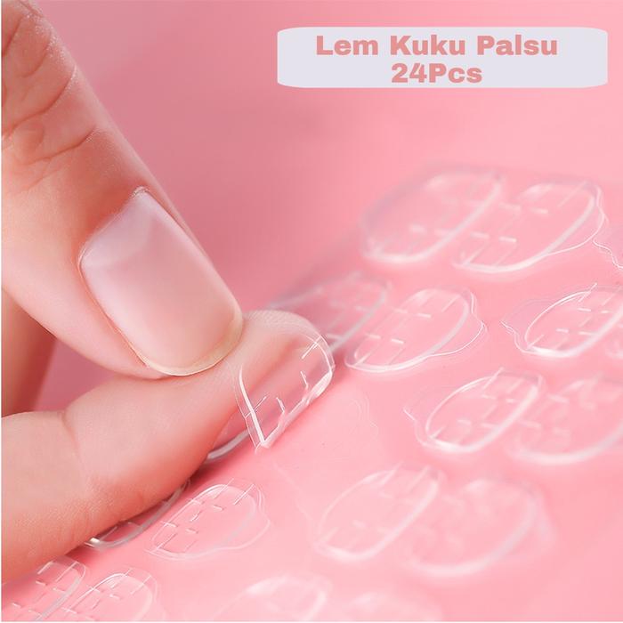 COD - Lem Kuku Palsu Transparant, Stiker Kuku, Lem Kuku Palsu