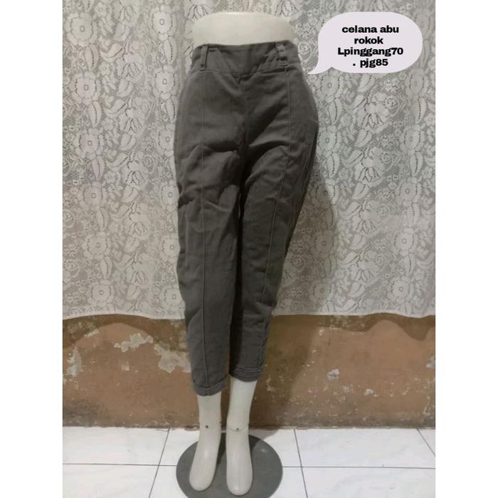 baju preloved ! celana abu rokok