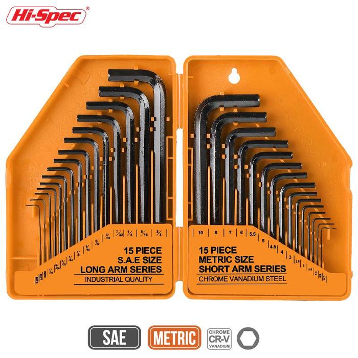 30pcs Hex Key Allen Wrench Universal Allen Wrench Set Metric Star