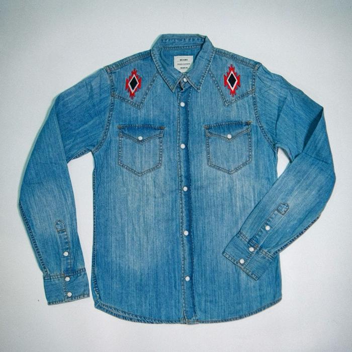 BEAMS Western Denim Japan with Snap Button Original