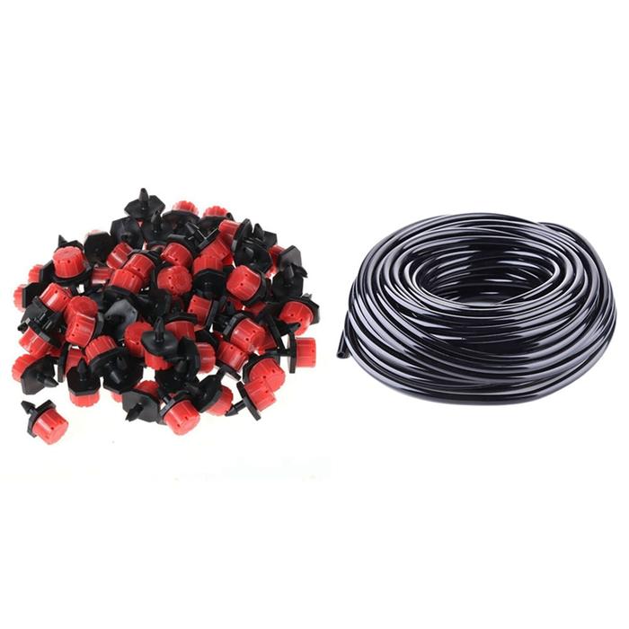 200 Pcs Adjustable Irrigation Sprinkler Drip Irrigation System & 1