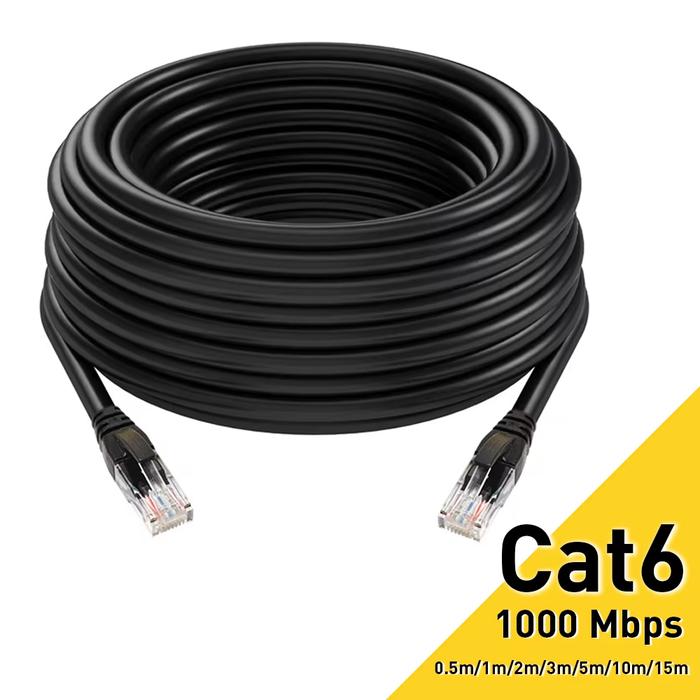 Cat6 Ethernet Cable RJ45 UTP Network Cord LAN Internet 1000Mbps High Speed for Laptop Router PC Rout