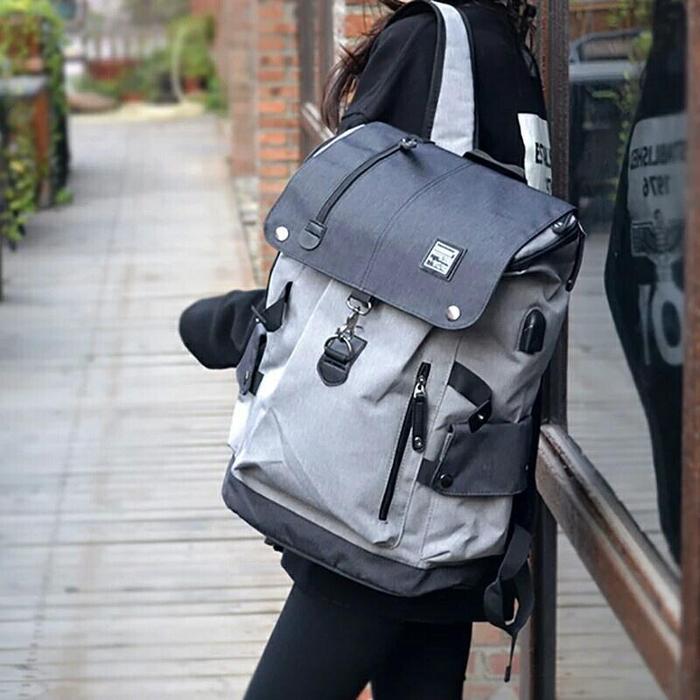 Tas Ransel Pria Elbrus Multi Fungsi Kanvas 40L