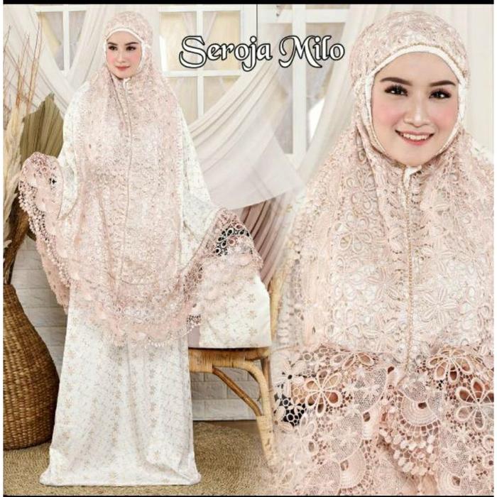 Mukena Sutra Dewasa Sutra Paris Renda Bordir Jumbo Mukena Terlaris Adem Nyaman Mewah Zadda Series