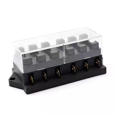 (Cooger) Kotak Sekring Fuse Box Universal 12V 6 Way Untuk Mobil