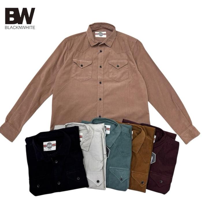 ABOKI ORIGINAL - Kemeja Aboki Katun Corduroy Premium Lengan Panjang