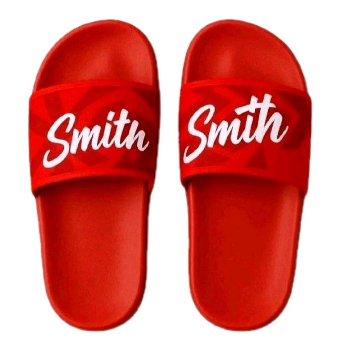 Sandal 1 Selop Motif Smit Warna Merah
