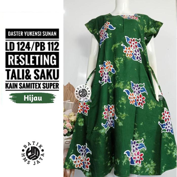 Daster Yukensi LD 124 Batik Pekalongan Cap Adem Cantik Seksi Remaja Mama Bumil Busui