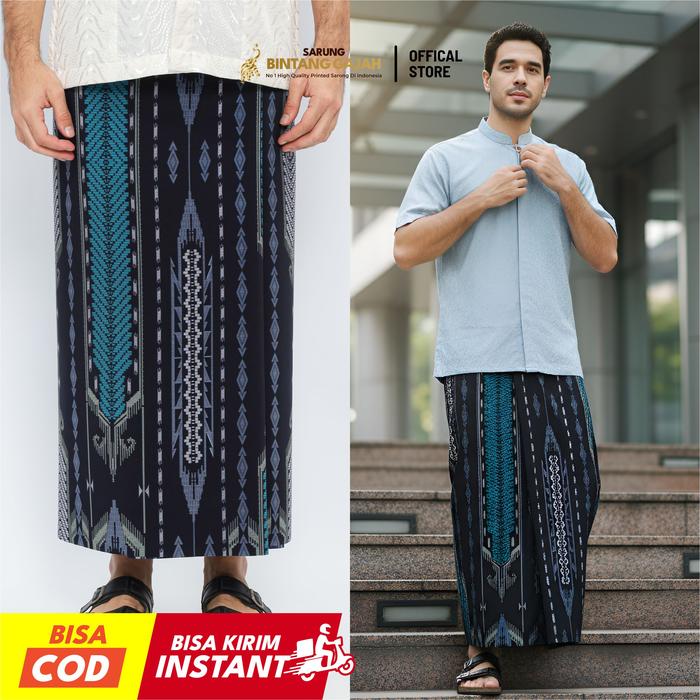 Sarung Bintang Gajah Onta Legenda WS 7482 Motif Garis Etnik Modern