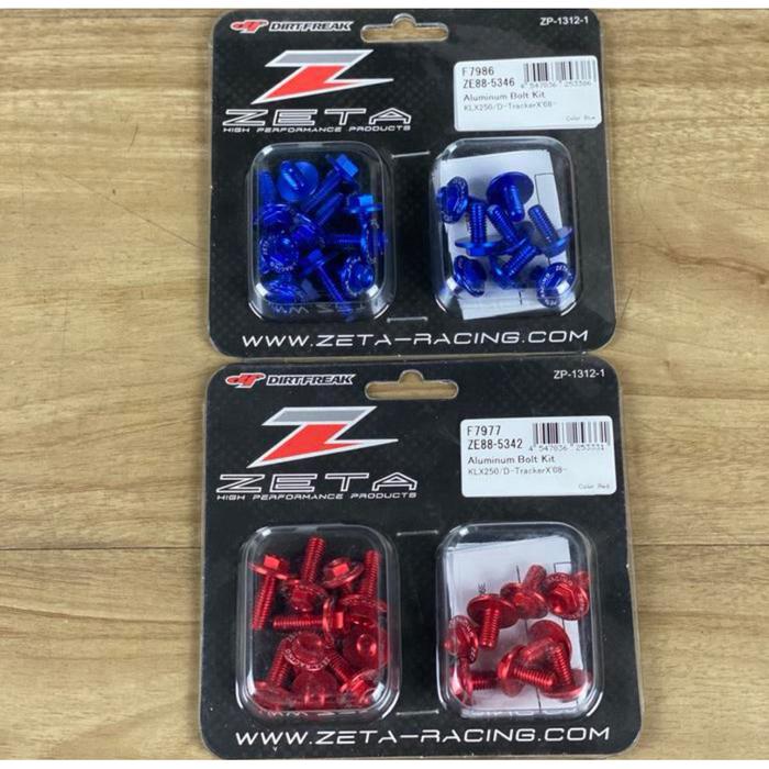 ZETA ALUMINUM BOLD SET FOR BODY PLASTIC BAUD SET KLX 140,150,KLX 250