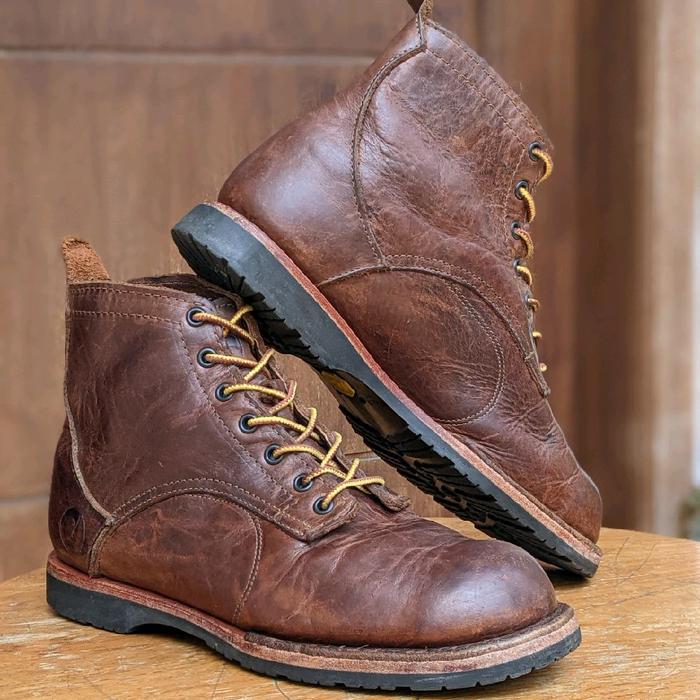 The American Bison 6 Inch Origin Mine Boot not redwing alden shoes grenson
