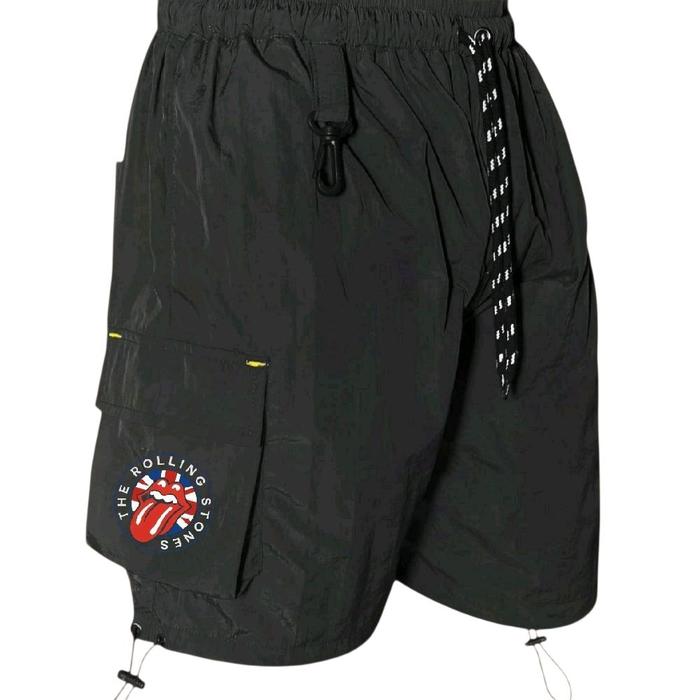 Celana Pendek Pria Cargo Parasut Crinkle Premium Tali Pinggang Bebas Stel The Rolling Stone Size M.L