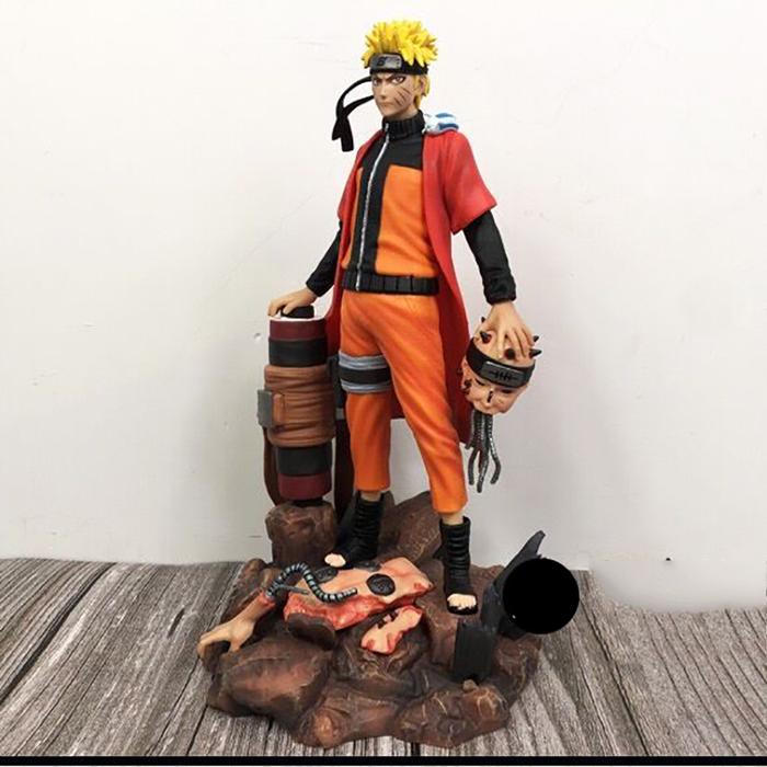 Figurin Anime Naruto Shppuden GK Uzumaki Naruto 29.5CM PVC Action
