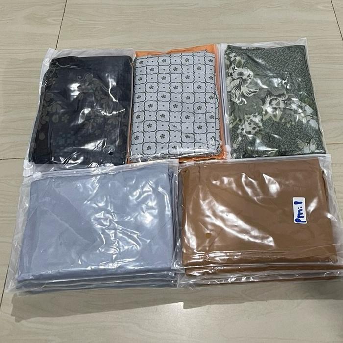 New Arrival PAKET HEMAT HIJAB ZIPER MOTIF 5PC Instan Mewah Zipper Muslim Mutiara hijab motif Voal Az