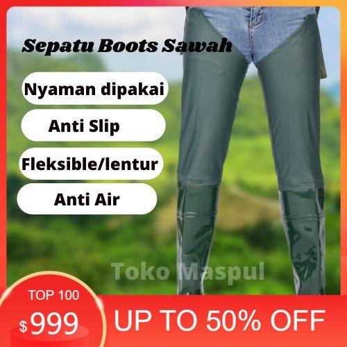 Sweety Store Indonesia-SEPATU BOOT SAWAH SEPATU BOOTS PANJANG BOOT LADANG/ KOLAM  SEPATU PETANI-COD