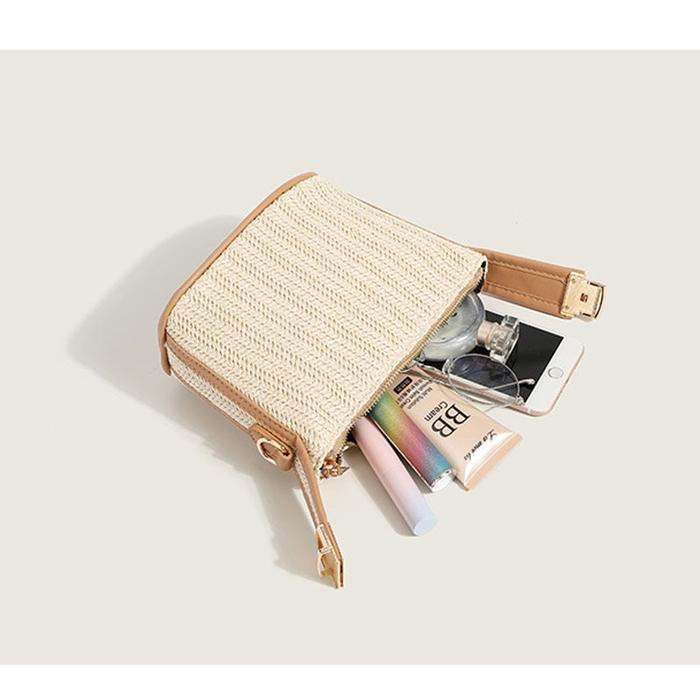 New Dimar Olivia - Tas Selempang Wanita Rajut Anyaman Cute Sling Bag Korea Hand Bag Cewek Import Ter