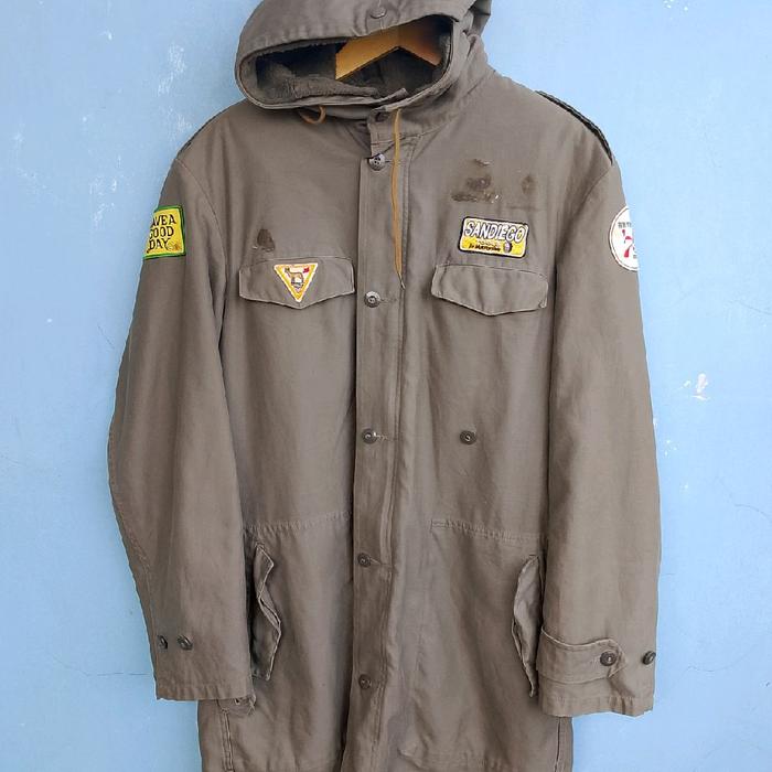 parka + liner moleskin Jerman Jaket Pria Panjang