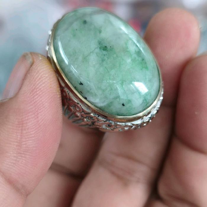batu cincin giok Nabire Papua ring apalka 8/9