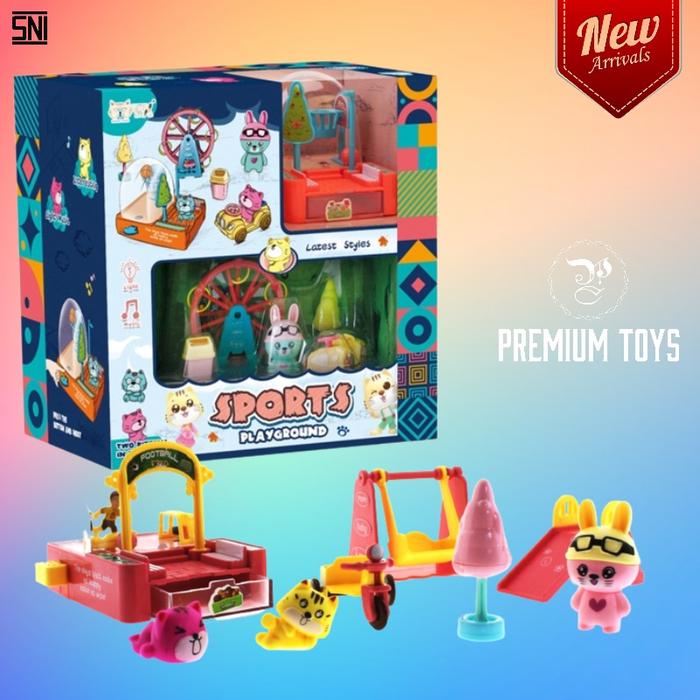 Cute Kitten Pet Playground Mainan Anak