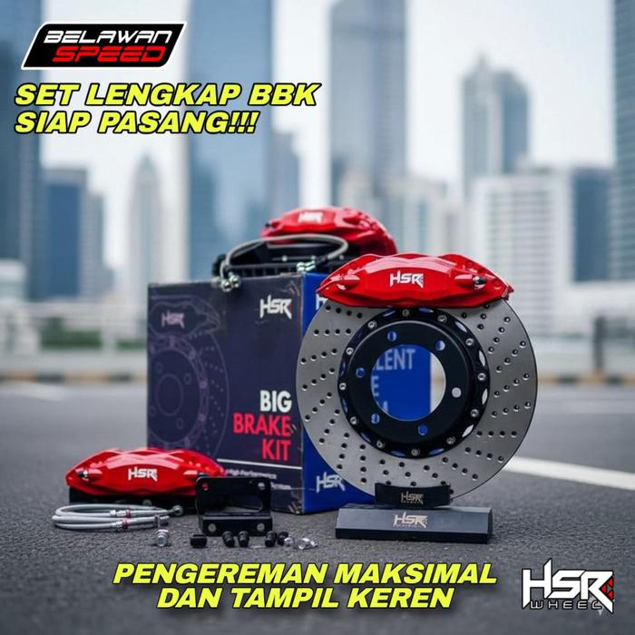 BBK Agya 2019, Rem Depan Agya, HSR 4 Piston, Big Brake Kit 285mm, Upgrade Rem City Car, Agya Racing