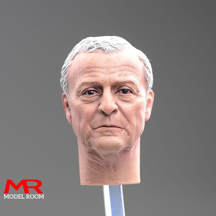 1/6 Alfred Sir Michael Caine Head Sculpt PVC Male Soldier Head