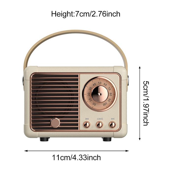 Hm11 Retro Radio Bluetooth Speaker Subwoofer Berkualitas Tinggi Untuk Ponsel Mini Portable Bluetooth