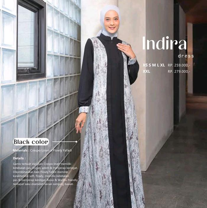 INDIRA DRESS By Lubi Fashion Gamis Muslim Wanita Remaja