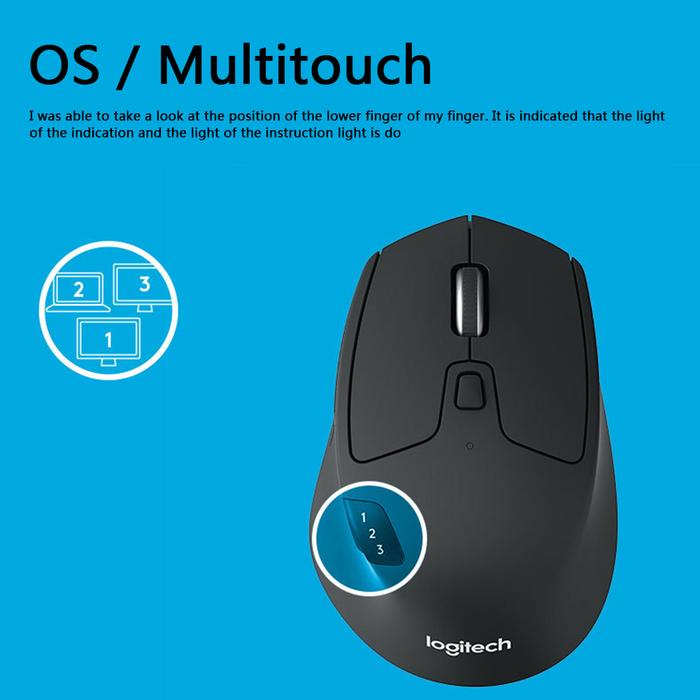 Logitech M720 Bluetooth-compatible Wireless Cordless Mouse Gaming