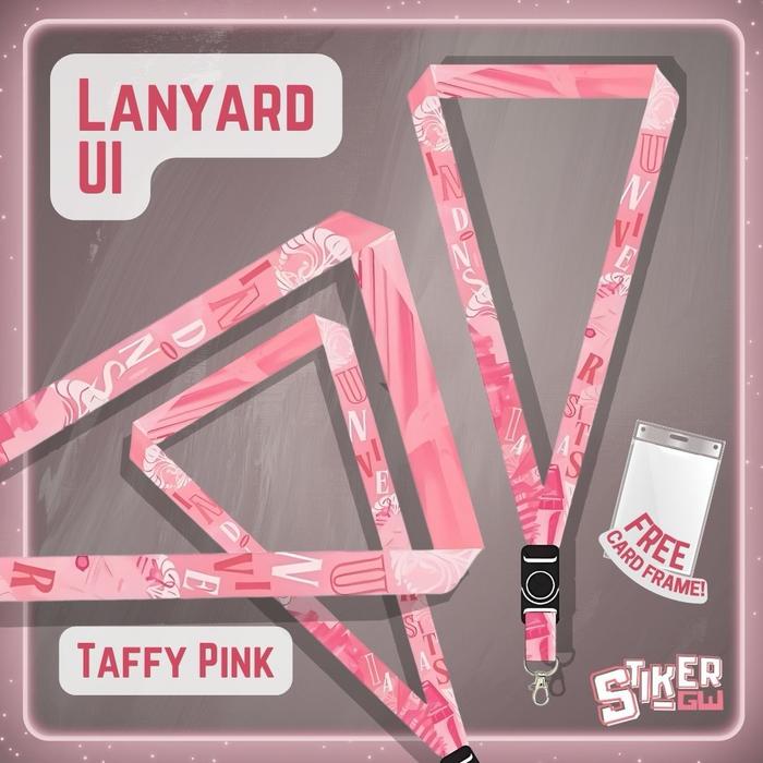 Lanyard UI dan Frame | Universitas Indonesia | Taffy Pink | Maya Blue | Amber Forest | Lanyard Makar