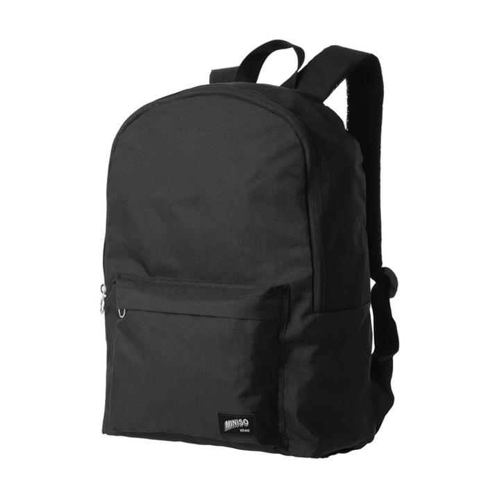 MINISO Backpack Ransel Tas Unisex Laptop Tas Penyimpanan Ransel Merek Desain Klasik