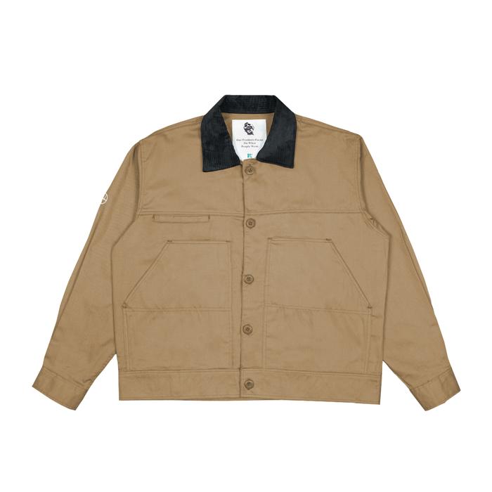 Russ Jacket Twill Danny Brown Casual Fit - Jaket Bomber Pria Nyaman