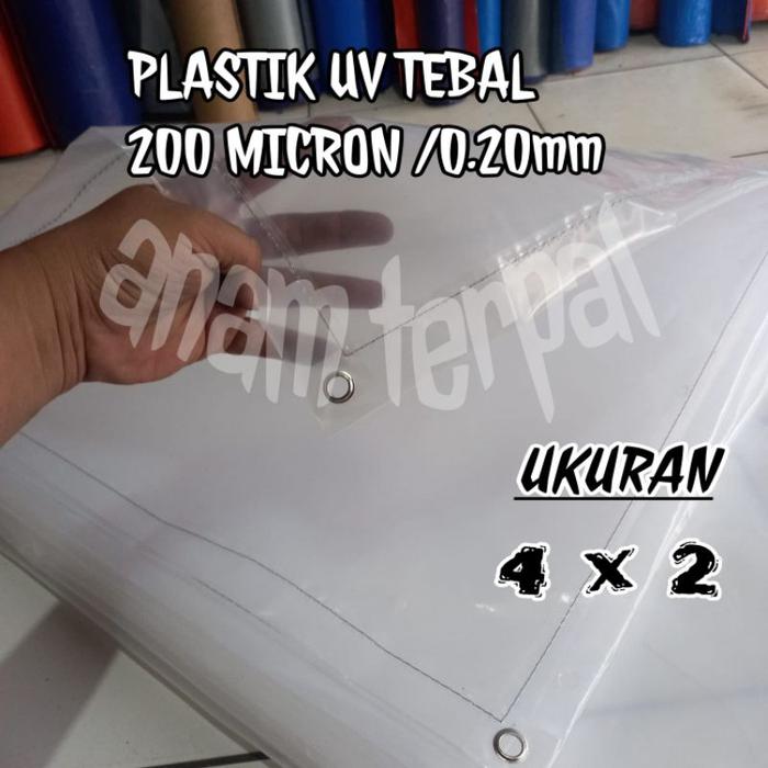 plastik uv 4x2 tebal 200micron