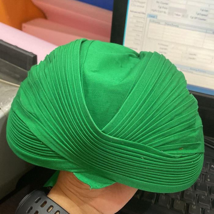 Blangkon sunan lipat warna hijau