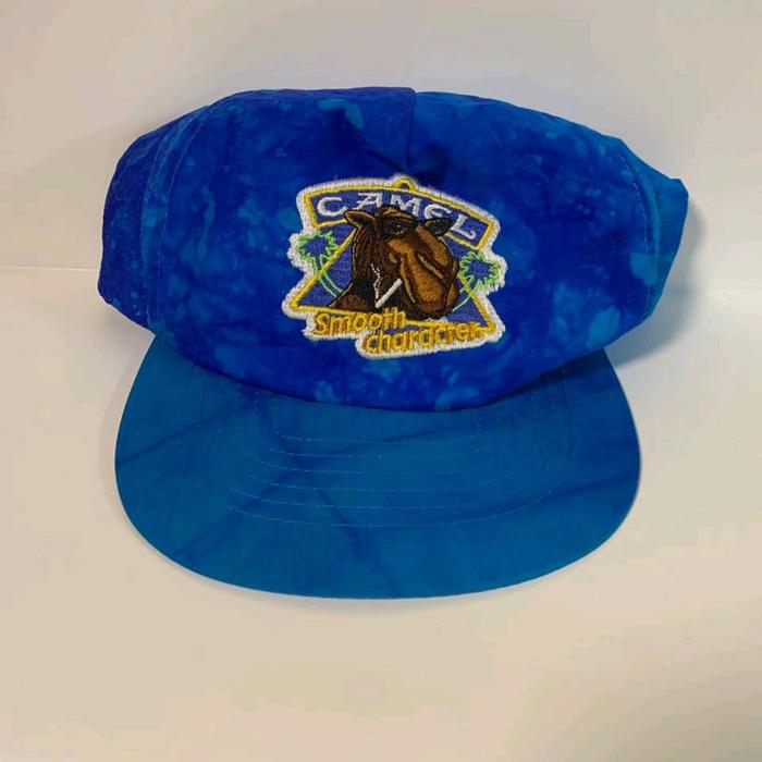 TOPI VINTAGE CAMEL NYLON BIRU