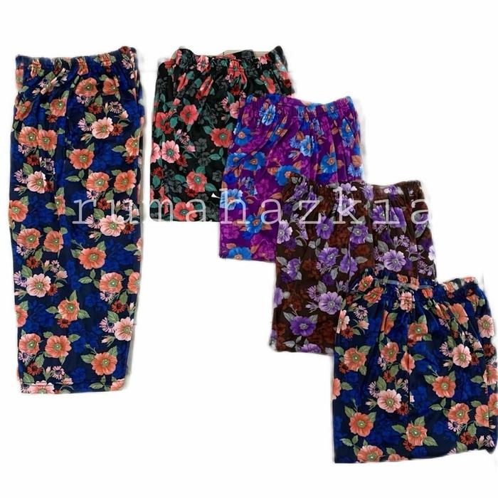 CELANA MOTIF SALUR BUNGA PREMIUM 120rb 10pcs LEGING HYGET PANJANG PENDEK LEGGING BUNGA JUMBO MOTIF S