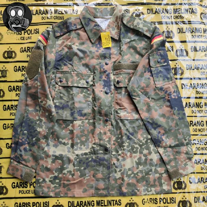 Brand New Germany Military Field Uniform (Bundeswehr) Flecktarn Camo Seragam Militer Jerman Original