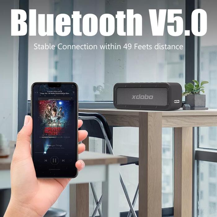 Xdobo Wake1983 Speaker Bluetooth 50W, Speaker Nirkabel Portabel Super