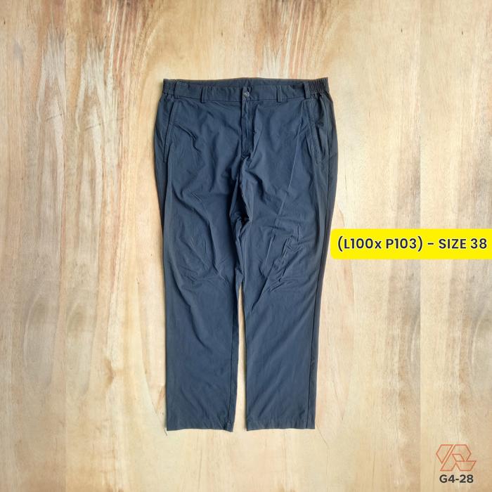 celana outdoor gunung pria K2 warna hitam minus size 38