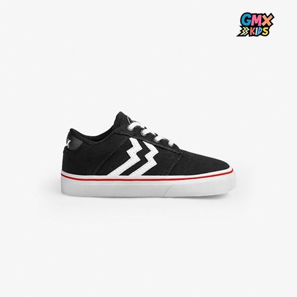 Geoff Max - Gavin Kids Black White | Shoes Vulcanized | Sepatu | Sneakers | Sepatu Anak