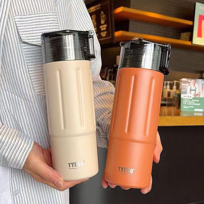 TYESO 304 Stainless Steel Vacuum Insulated Water Bottle Thermos
