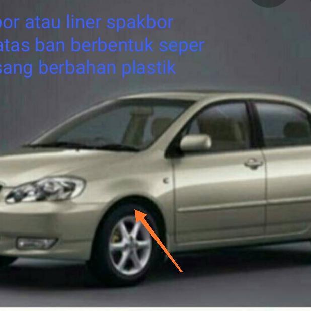 Liner Fender List Spakbor Altis 2001 Sampai 2007