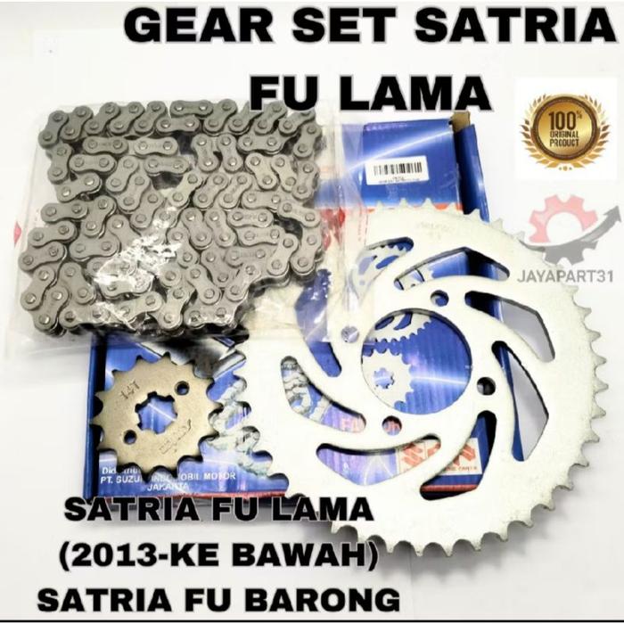 GEAR SET SATRIA FU OLD, GIR SET SATRIA FU LAMA , FU BARONG 2013 KE BAWAH